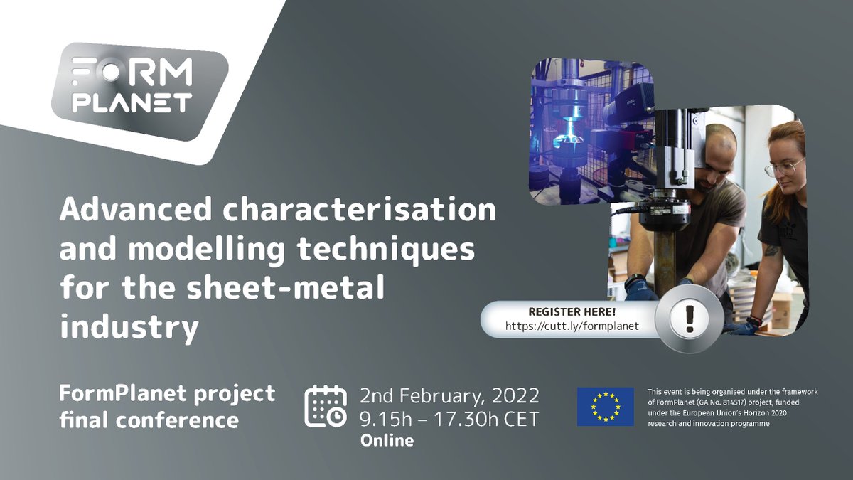 Formplanet_EU's tweet image. 📺The #FormPlanet Final conference sessions are available in our YouTube channel! 

Watch them to discover the most representative innovative metals characterisation, non-destructive in-process measurements and modelling approaches presented 

👉youtube.com/playlist?list=…