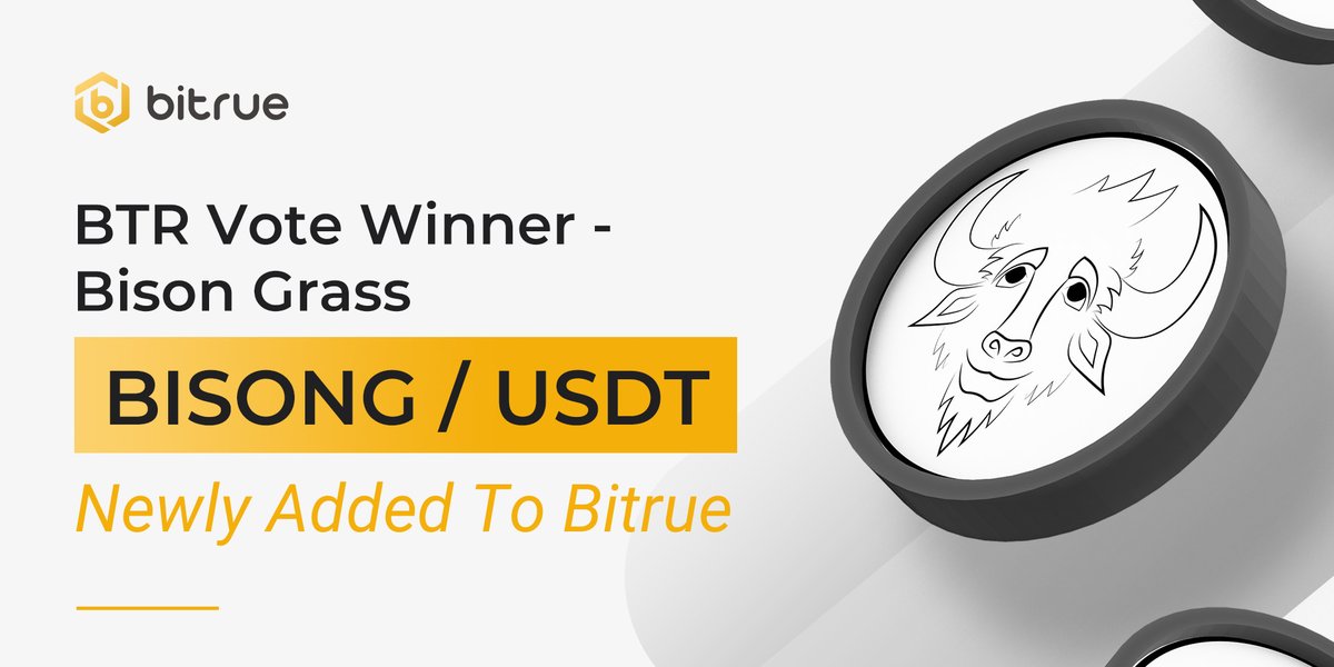 We're listing $BISONG @BisonGrass_Xrpl today after they successfully passed the #BTRVote! Deposits are open NOW, and a $USDT pair opens @ 10:30 UTC today! Stay Tuned!bit.ly/3sEoBOh