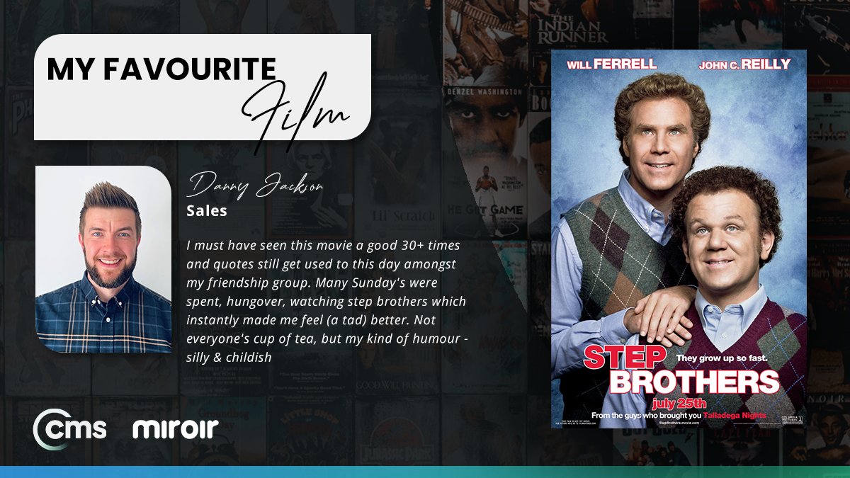 CMSDistribution's tweet photo. Danny Jackson (Sales) on his favourite film, for AV month!

#cmsdistribution #AVtakeover #movies #film #audiovisual #lifeatcms https://t.co/aaz9U3UkbU