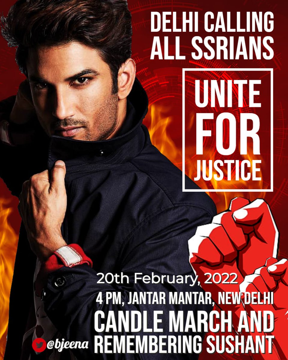 iRaviTiwari's tweet photo. Please Join..
World Demands SSR Murder Truth https://t.co/OnOPKofart