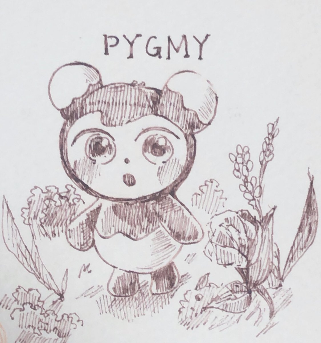 sky64840531's tweet photo. ピグミー落書き。 https://t.co/OAxyhaRKns