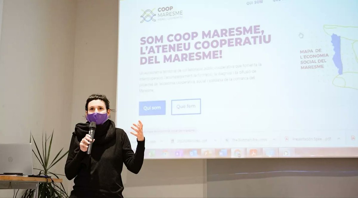 CoopMaresme's tweet photo. 📸De la presentació FIT, projecte d'Educació financera i nous models de negoci per a dones en economia circular.
Impulsada per #MeetandMap i on vam ser partíceps!
🙌🏽Seguim en la suma per promoure una economia circular que respongui a models de negoci sostenibles i feministes. https://t.co/xa9uO9B5sL