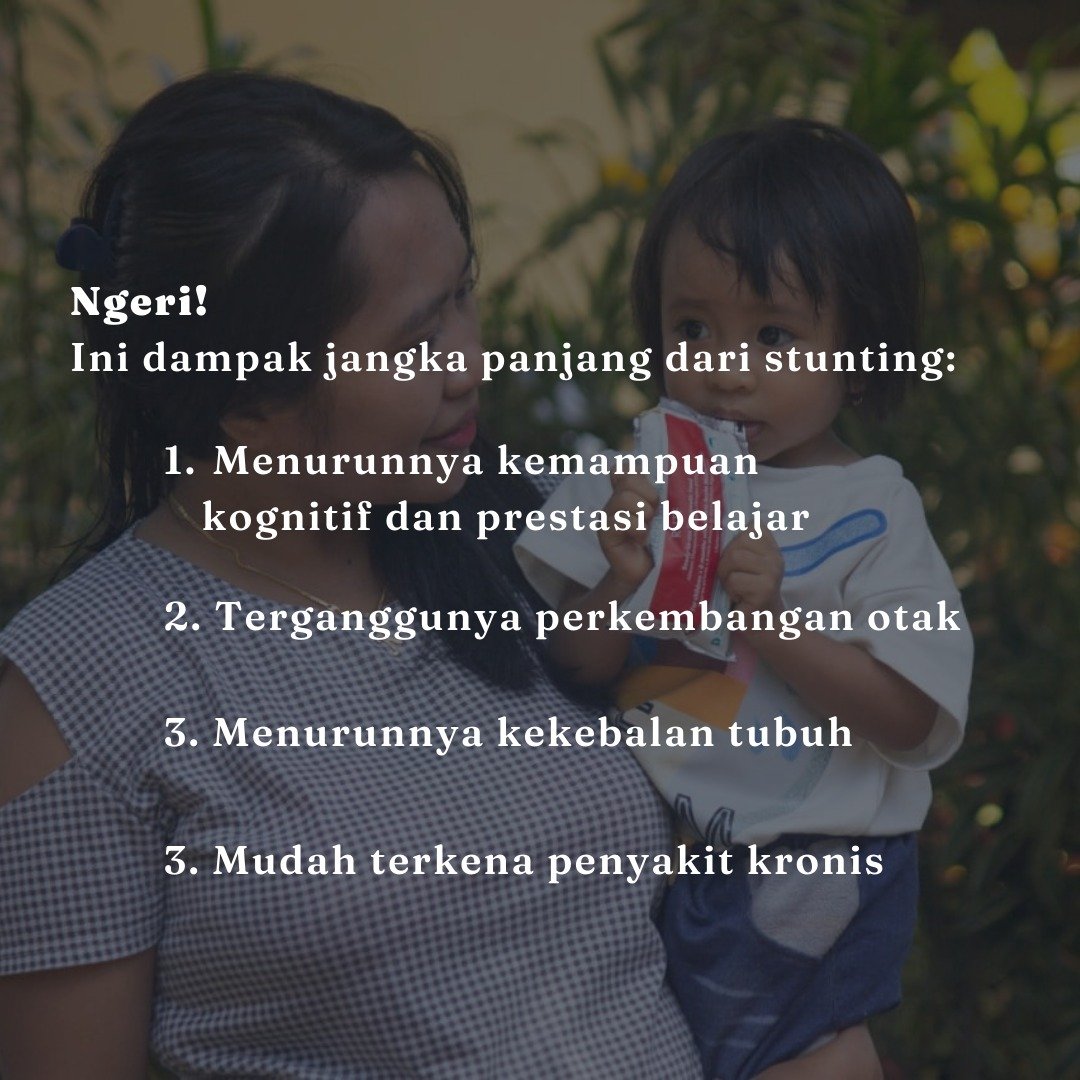 Menurunnya kemampuan kognitif dan prestasi belajar menjadi salah satu dampak dari stunting

#AyoLawanStunting