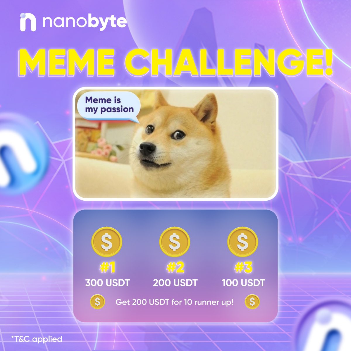 *#NBTisinDAHOUSE - MEME Challenge*

Hi, #NanoSquad! 
We know that you’re really excited about the NBT Launch. So, we are happy to invite you to join #NBTisinDAHOUSE MEME Challenge! Now bring your creativity to the table!