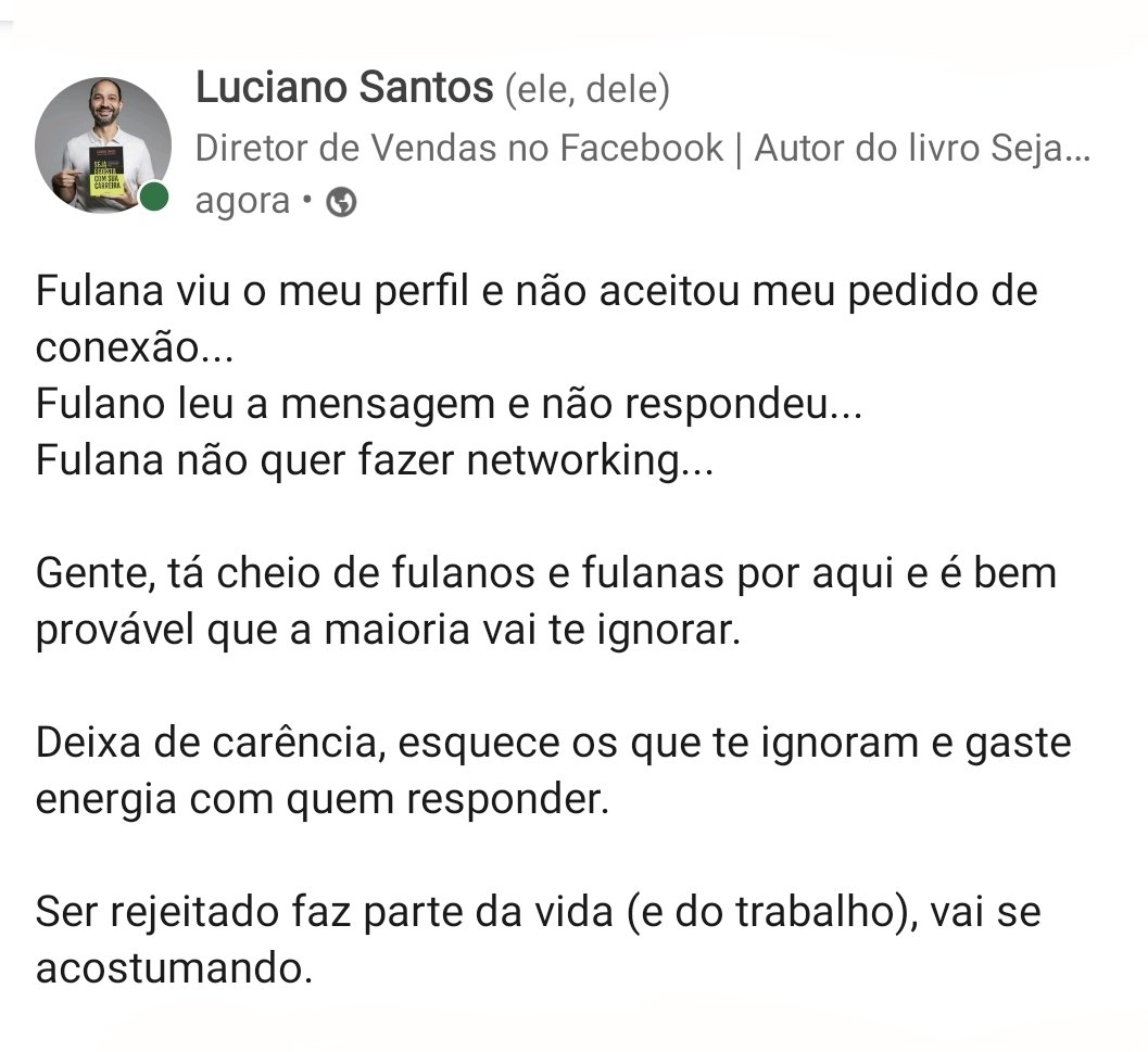 lucianoresponde's tweet photo. Deixa de carência. https://t.co/42f443Ls5M