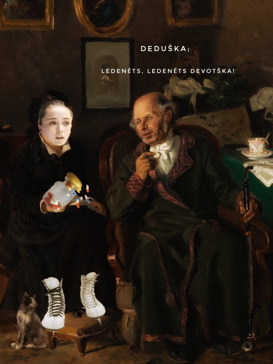 masipamia's tweet photo. Russian painting at @rusada 's wall:  Grandfather &amp; poor abused girl. https://t.co/8CxH9qYUp0