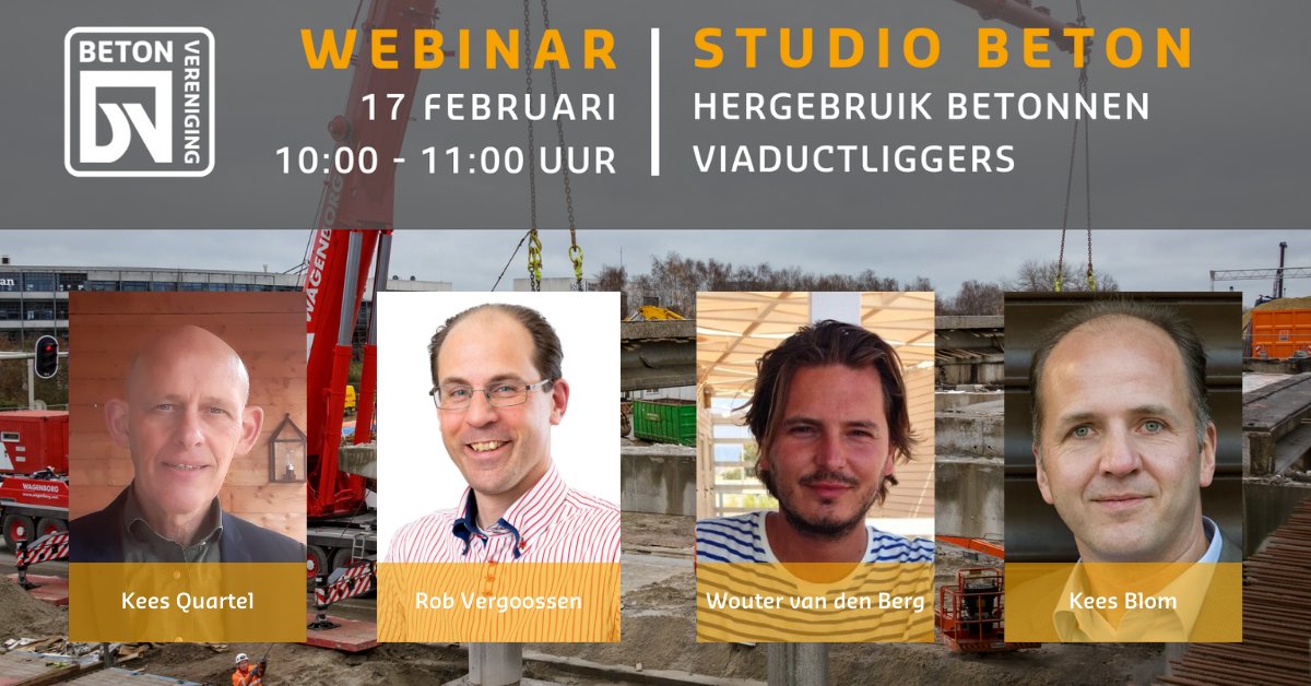 Studio Beton in teken van #circulariteit. Waarom nieuwe viaductliggers fabriceren als #hergebruik ook mogelijk is? Met sprekers van <a href="/Rijkswaterstaat/">Rijkswaterstaat</a> @RHDHV_NL <a href="/NebestBV/">Nebest B.V.</a> <a href="/rotterdam/">Gemeente Rotterdam</a> Meer info &amp; aanmelden: 👉🏻 ow.ly/wbm350HVh1G

#bouw #concrete #circulaireeconomie #duurzaamheid