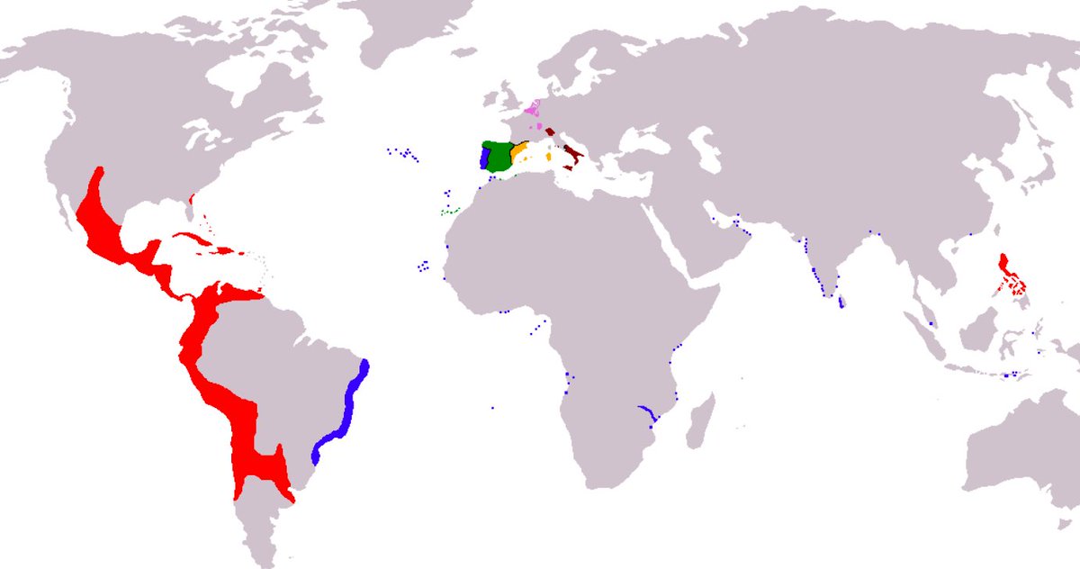 Карта испанской империи