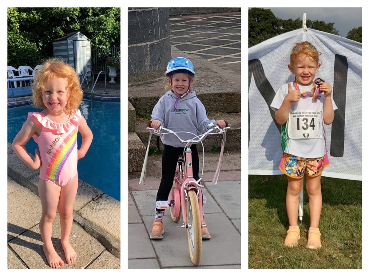 On 19th March, 4 year old mini Greenbower Mollie is taking part in her own mini triathlon for <a href="/CHSW/">Children's HospiceSW</a>. 25m swim, 5km cycle and 2km run. 

Do you have any training tips please <a href="/AliBrownleetri/">Alistair Brownlee</a> <a href="/jonny_brownlee/">Jonathan Brownlee</a> <a href="/BritTri/">British Triathlon</a> 

justgiving.com/fundraising/mo…