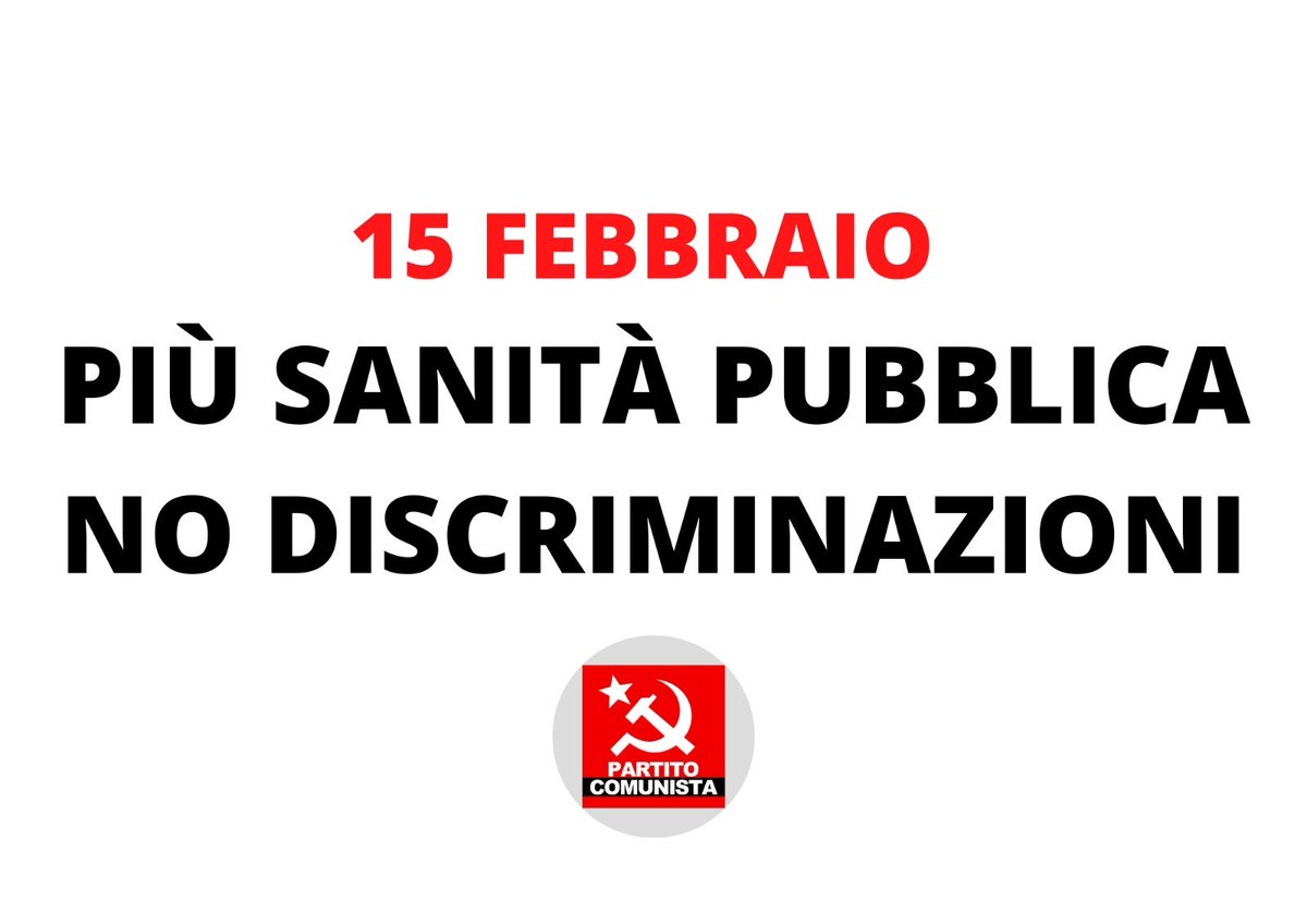 MarcoRizzo1959's tweet photo. 15 FEBBRAIO. OGGI una moltitudine di lavoratori perderà lo stipendio per una misura politica discriminatoria. Se questo governo pensasse alla salute pubblica verrebbe finanziata maggiormente la sanità pubblica e bloccate le privatizzazioni. Sab 26 Feb ricordiamo questa vergogna. https://t.co/P3ZGEharnX