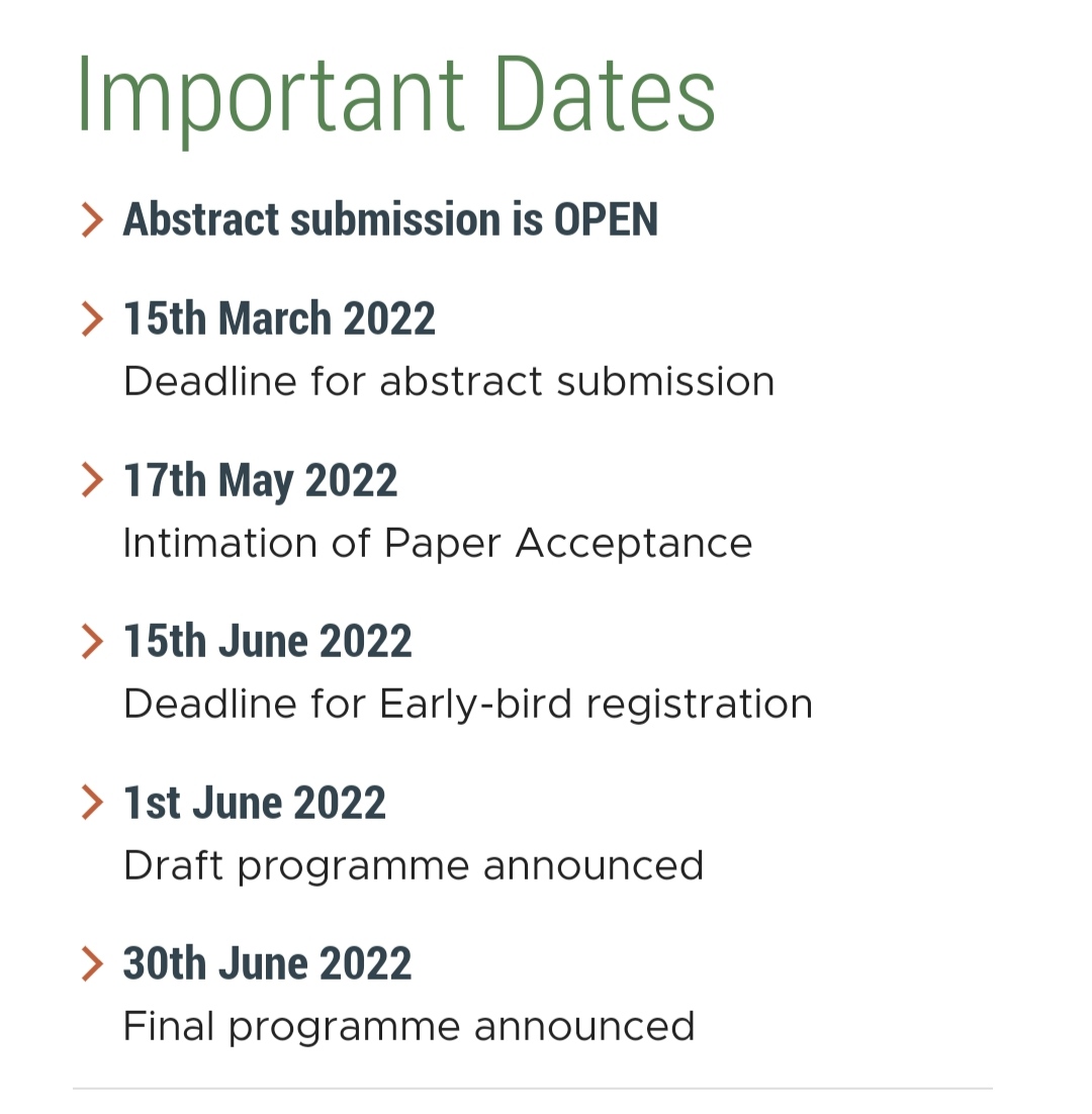 Don't forget the important dates and deadlines ⏳
#isae2022