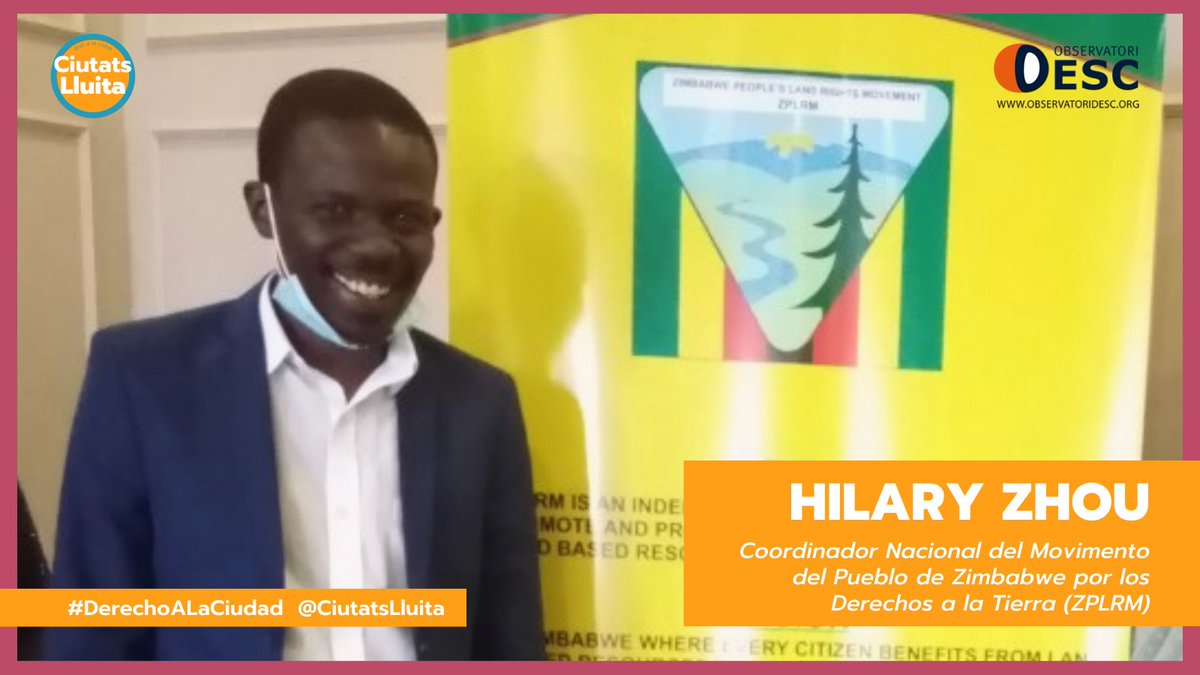 💫Conoce la inspiradora historia de nuestro Hilary Zhou, <a href="/zimlandrights/">Zimlandrights</a>
🟢Una vida dedicada a la defensa del #DerechoALaCiudad, derecho a la tierra y una reforma agraria justa para #Zimbabwe
Nueva entrega de la serie de historias de lucha <a href="/CiutatsLluita/">CiutatsLluita</a> 👉🏼observatoridesc.org/es/desposesion…