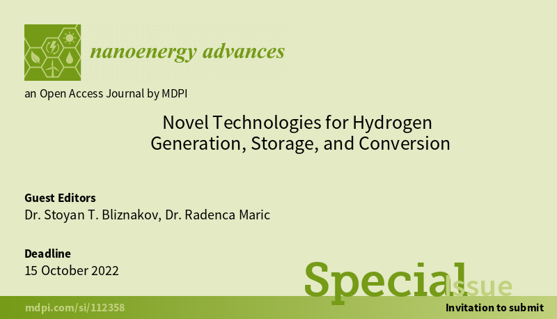 NanoenergyAdv's tweet photo. Dr. Stoyan Bliznakov and Dr. Radenka Maric are editing a new Special Issue "Novel Technologies for Hydrogen Generation, Storage, and Conversion". This special issue is now open for submissions! @UConnPresident @UConn
๐https://t.co/vNeLVcWv2G
#hydrogen #fuel_cells #electrolyzers https://t.co/BWW3II8aJg