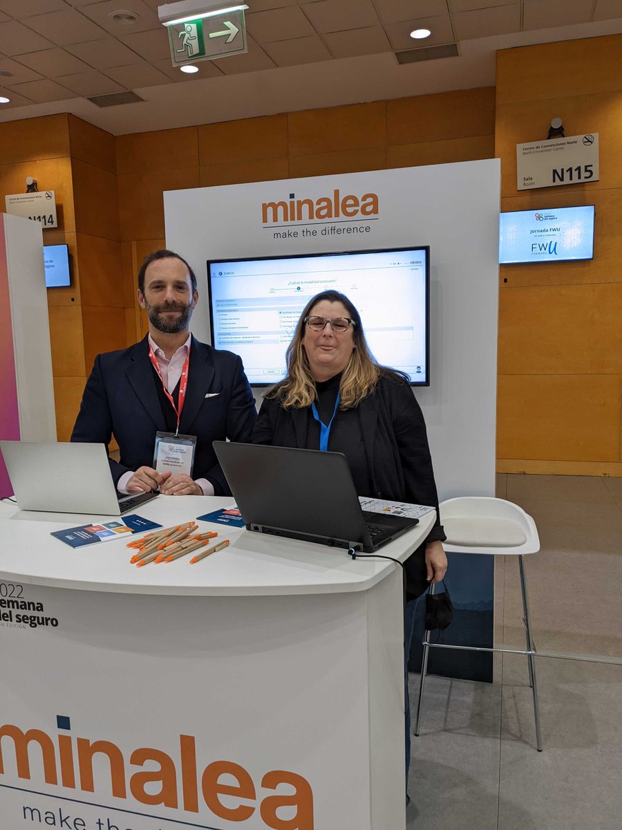Retrouvez-nous sur notre stand à partir d'aujourd'hui, jusqu'au 17 à la Semana del Seguro à Madrid 👋
#MinaleaEspaña #insurance #SemanadelSeguro #assurance #insurtech 
➡️semanadelseguro.inese.es/2022/