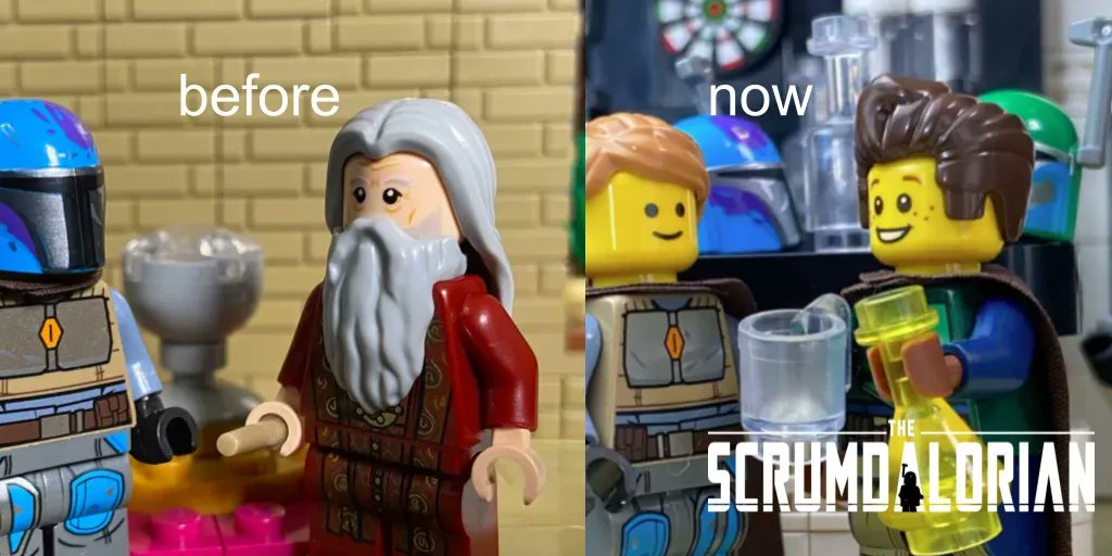 scrumdalorian's tweet photo. A member from our #ScrumTeam radically changed their look (cut beard and hair) and we only noticed after more than one week (despite our dailies ...). Is this a good or bad sign? https://t.co/egY1ItN2RI