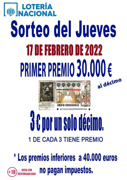 lotomalaga's tweet photo. https://t.co/SMbVPuf4EJ
ADMON DE LOTERÍAS Nº 11 - MALAGA. 
SIN COMISIONES https://t.co/lGsEy3KzYZ