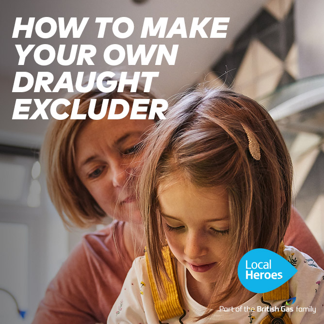 Draughts giving you chills? 🥶 Here’s how to DIY a draught excluder to save energy on a budget:
✂️ Snip the legs off an old pair of tights
🍚 Fill them with rice, dried lentils or beans
✔️ Tie a knot in the end... and voila!