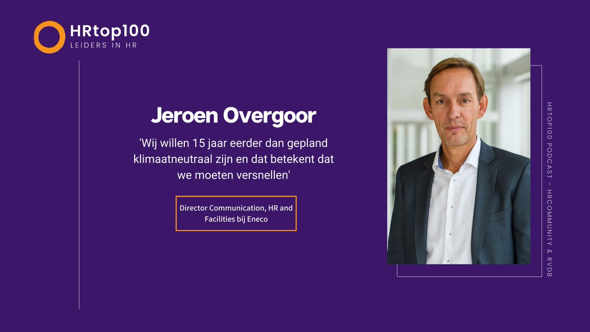 HRTop100NL's tweet image. Gaat jouw stem uit naar @JeroenOvergoor van @Eneco? Stem dan via: bit.ly/31i5fUZ