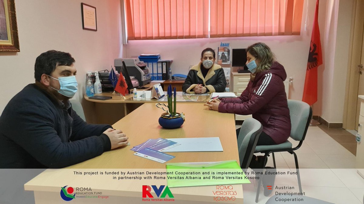 RomaVersitasAL's tweet photo. π We had a meeting with the headmaster and deputy headmaster of Shkolla e Mesme Profesionale βSalih Cekaβ in Elbasan.
#WinForVET
#AustriaDevelopmentCooperation
#romaeducationfund
#romaversitaskosovo
#romaversitasalbania https://t.co/WzYaC6ZSYq