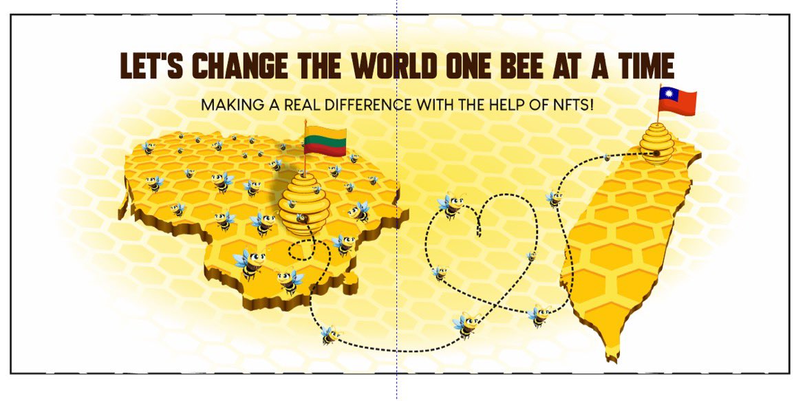 Bees2be_NFT's tweet photo. @TW_nextmedia https://t.co/6DaxfVsk7W is a collection of 20,000 unique Bees, created to celebrate the growing friendship between Lithuania and Taiwan and, by doing that, encourage technological development of Lithuanian youth in rural regions. https://t.co/F8Qa7uENlB
