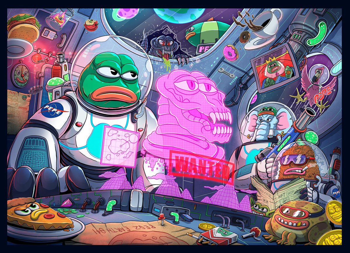 1septemberart's tweet photo. 🚀Space hunter🐸
Check out this artwork by @1septemberart on @withFND
👇👇👇
https://t.co/I9dfxFu3Nr

Hope you enjoy my artwork.🙏❤️
 #NFTartists #NFTCommmunity #pepethefrog #pepe #FrogFam #NFTs https://t.co/kA7QjW1Fjk