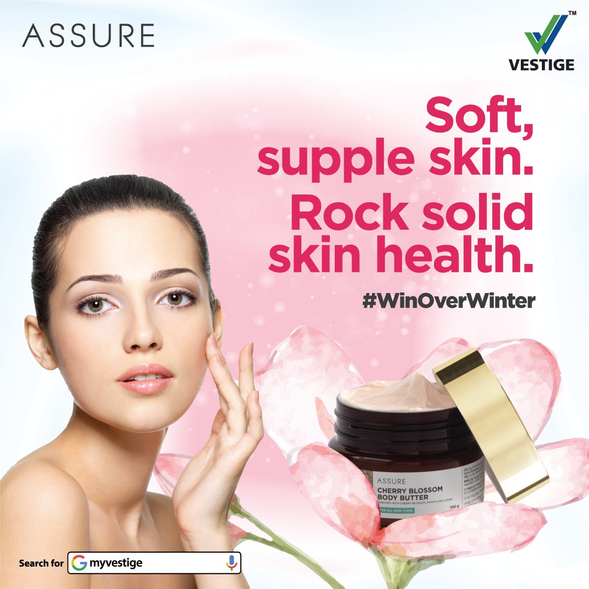 vestigemkt's tweet photo. Enhance your skin health and #WinOverWinter✨
ASSURE Cherry Blossom Body Butter is available now to make your skin supple and radiant🌸
Buy: https://t.co/at3MLz91hR
#WishYouWellth https://t.co/QbMbx3tUR8