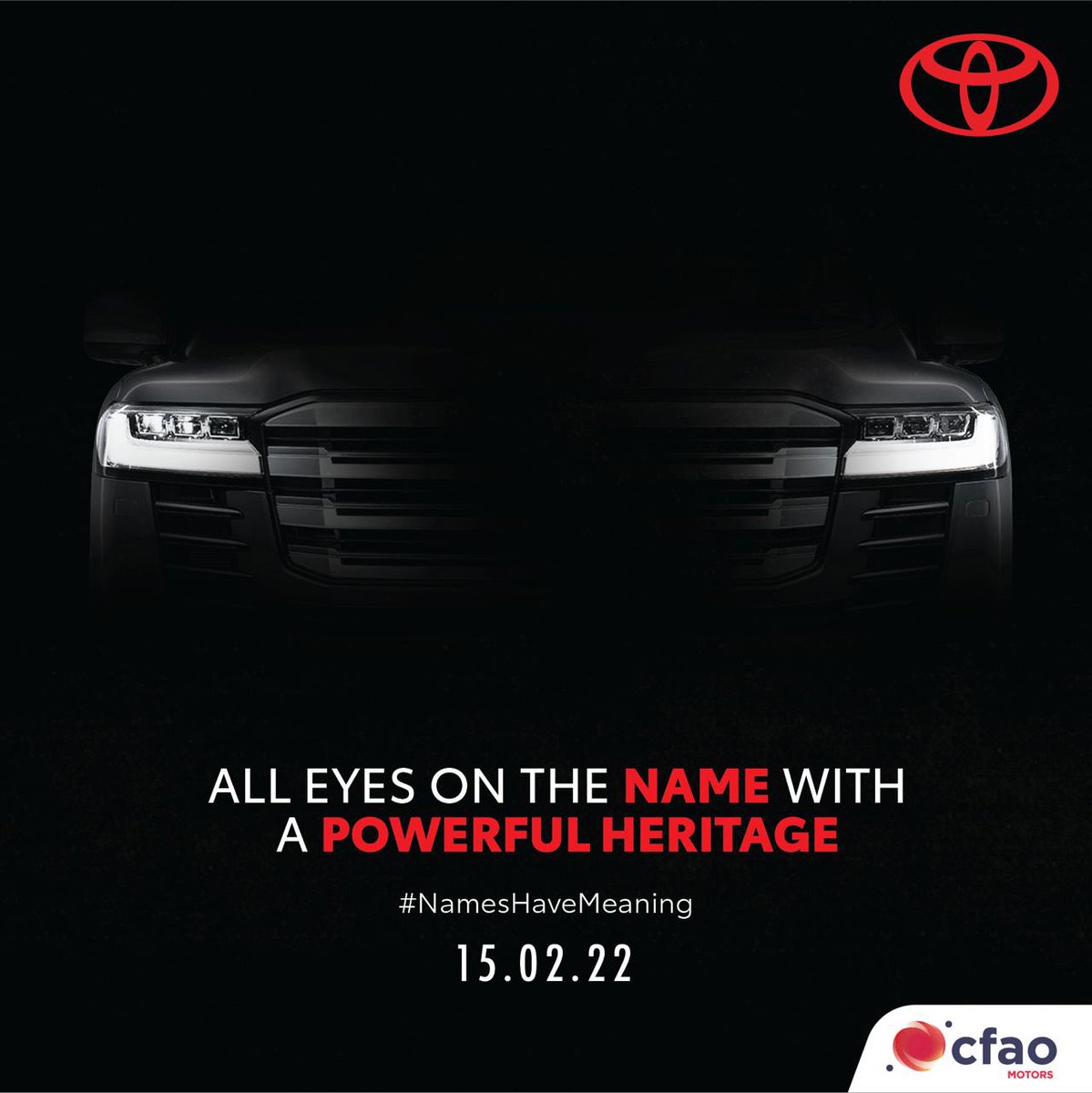 Toyota_UG's tweet photo. The day is finally here; a few hours to find out what is in this name. Follow us and keep glued on our page.
#NamesHaveMeaning #CFAOMotorsUganda https://t.co/XERDeCZeON