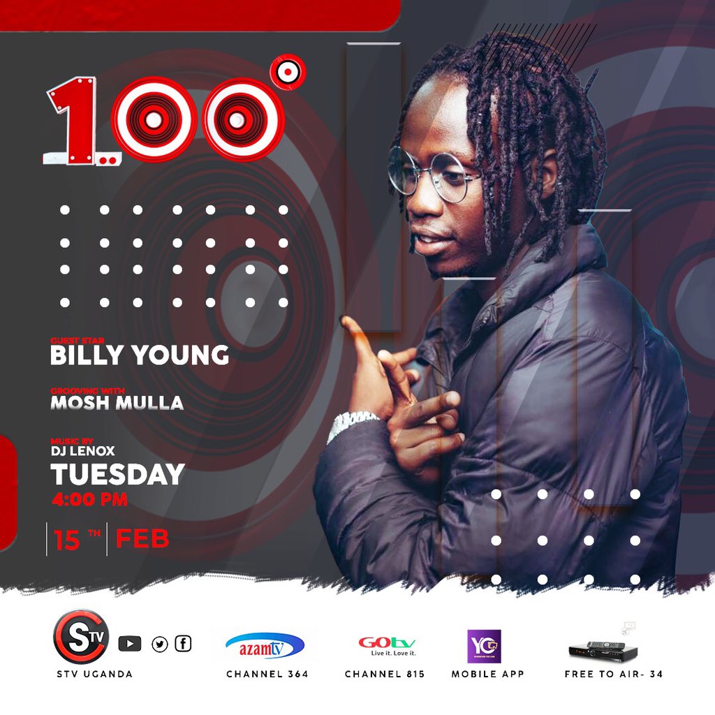 Mans like <a href="/billyyungmusic/">Billyyungmusic</a> 
Will be Exclusively live on <a href="/STVUganda1/">STV Uganda</a> with @b_bigmosh as he premiers #BeerVideo