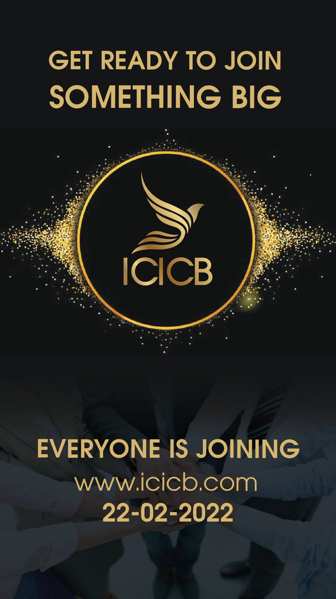 GET READY TO JOIN SOMETHING BIG
#icicb #blockchain #cryptocurrency #icicbchain #cryptoworld #crypto #defi #success #cryptoinvestor #blockchaintechnology #altcoins #Twitterers #currency #AltcoinGems #news #follow <a href="/icicbchain/">icicbchain</a> <a href="/icicb_group/">ICICB Group</a>  icicb.com