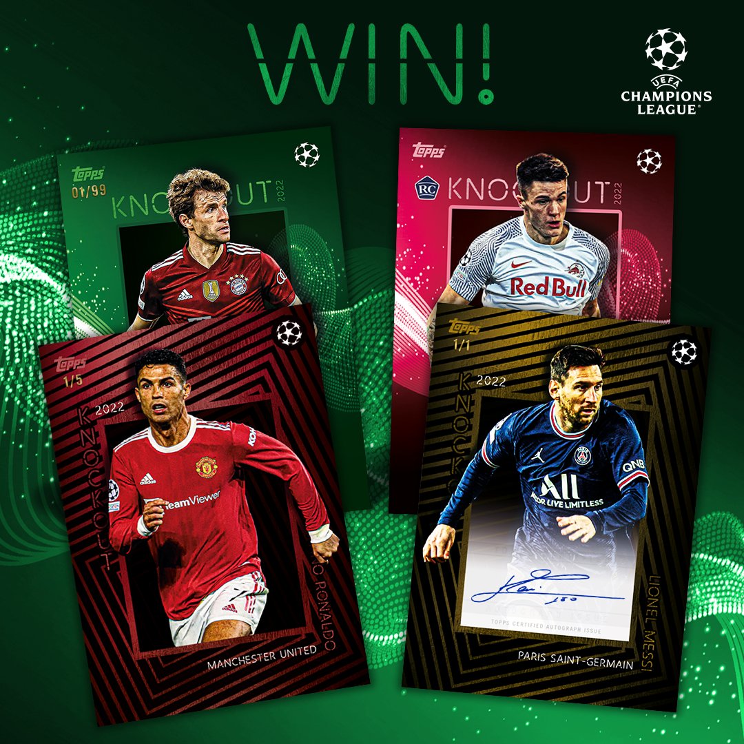 To celebrate the upcoming launch of UCL Knockout, we have 2 boxes to #giveaway 🔥😎 Here’s how to enter: ✅ Like this post ✅ Follow @topps_uk ✅ Tag a friend Winner chosen at random. Entries close 11.59pm 15/2/22. Winner announced the following day. #win #competition