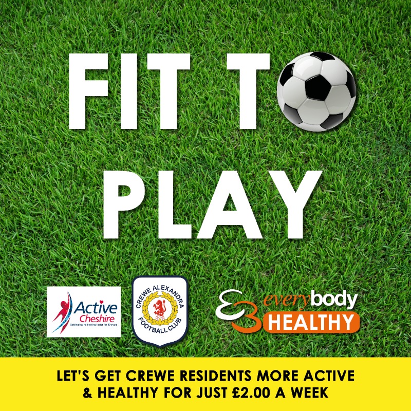 crewealexfc's tweet photo. 🤜 @AlexSoccer1 x @EBLeisure 🤛

Crewe Alexandra have teamed up with Everybody Sport and Recreation to create #FitToPlay 💪⚽️

Find out more details now 👇

#CreweAlex