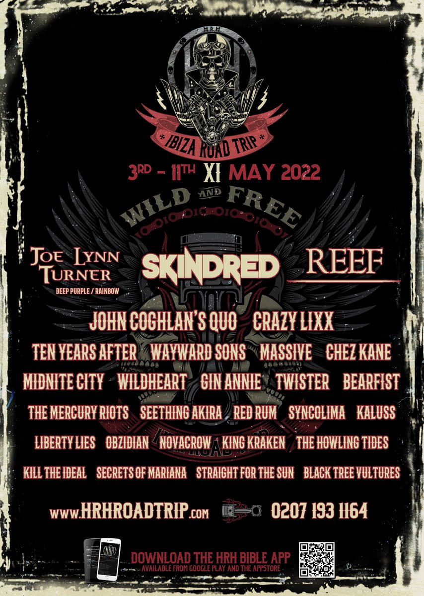 #HRH #Ibiza #RoadTrip is ready to roar!

Enter our latest #comp to #win passes &amp; accommodation for the greatest #rocknroll #adventure of the century! 
Click 👉 hrhroadtrip.com/win 

#passes #accomodation #roadtrip #HRHRocks
