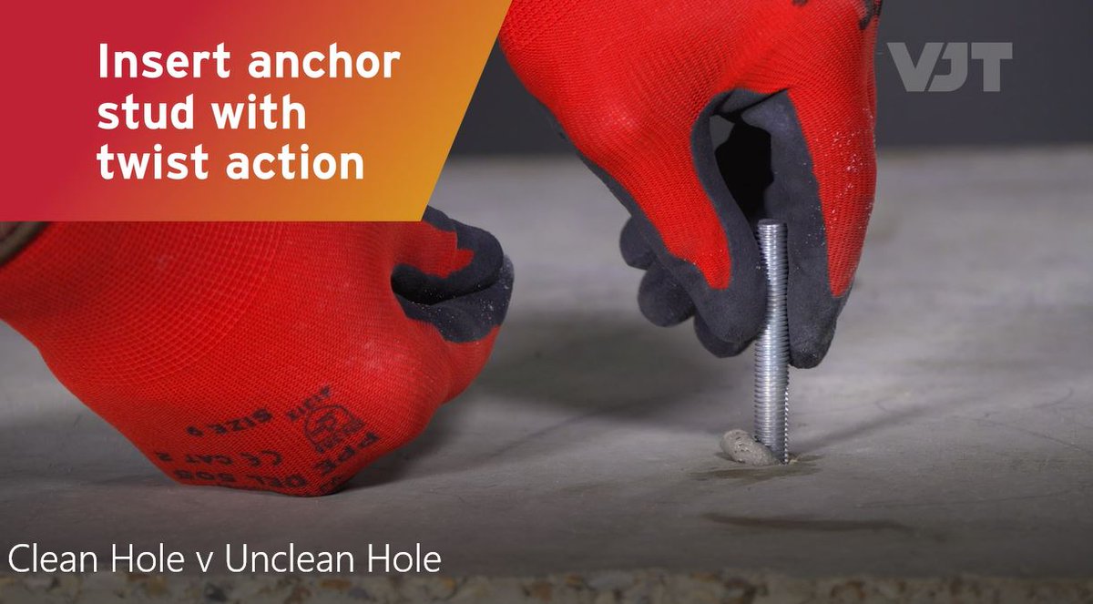 We have a selection of videos on our website demonstrating the correct installation methods for resin injection mortar anchors, as well as a short video on our impartial, free to download mechanical anchor calculation software.

Take a look - vjtechnology.com/videos 
#weareVJT
