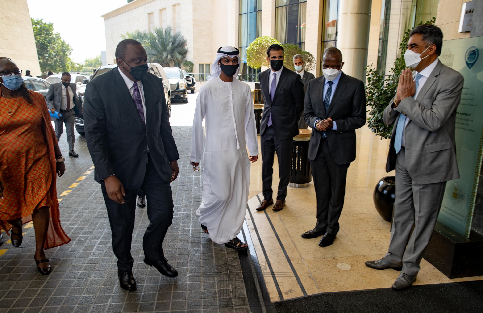 President Uhuru Kenyatta arrives in Dubai for the GCC. www.theexchange.africa