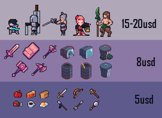 32x32 RPG Character Sprites