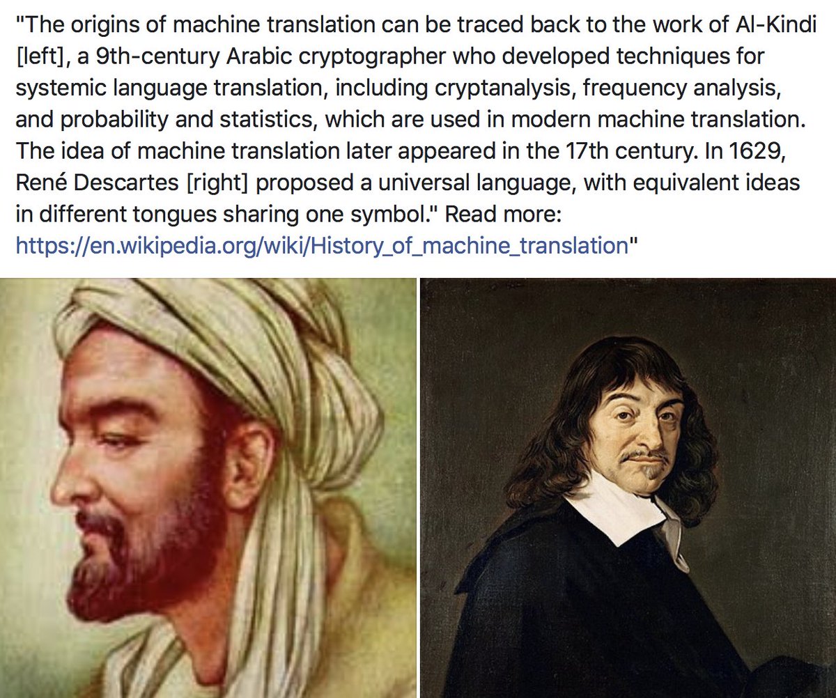 mageed's tweet photo. Machine Translation has a very interesting history.
Read here: https://t.co/GiPKuaFHlD… #machine_translation #NLProc #DeepLearning https://t.co/jsHnWmXWGt
