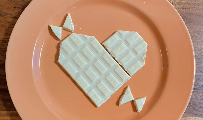 ホロホワイトの帽子部分
1枚のCRUNKYをこうしてこうじゃ!
(手で割ったら悲惨な事になったのでナイフ推奨) 