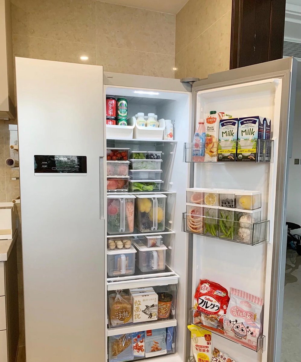 每次打開家裡的冰箱都看到塞的滿滿的，心裡就會有一股莫名的安全感