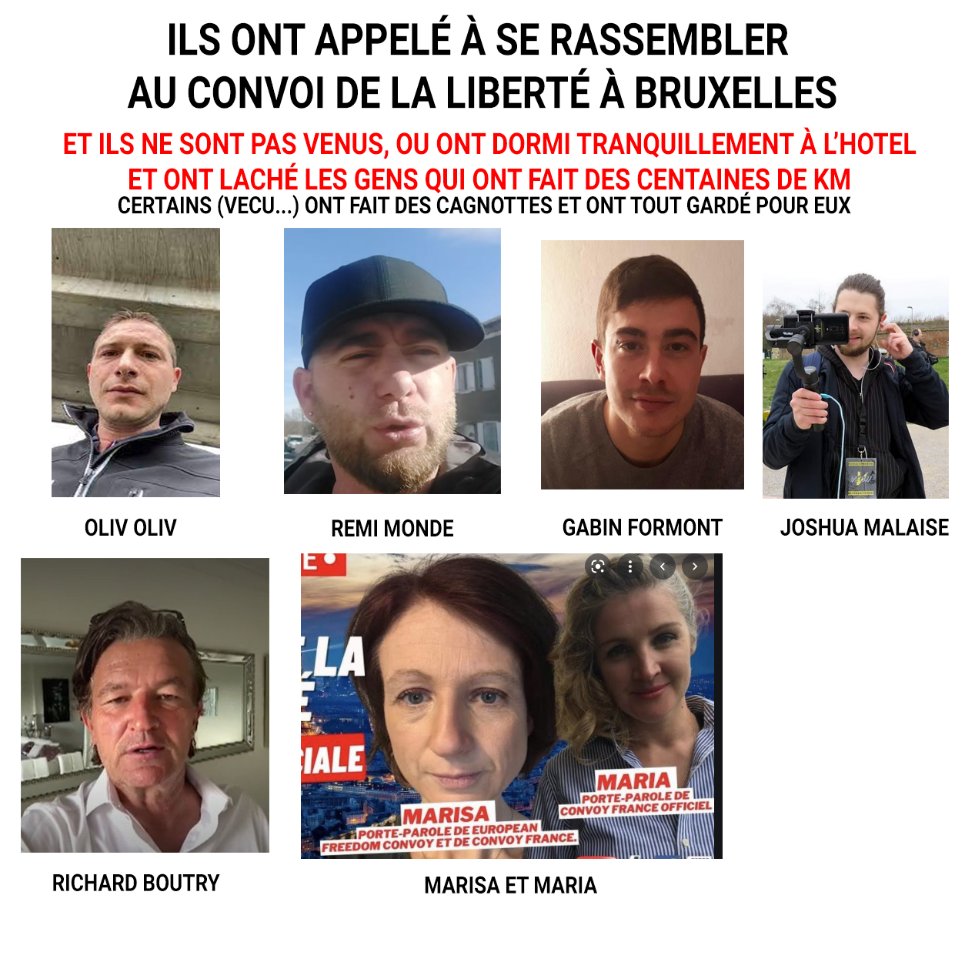 Les vrais responsables du #ConvoidelaLiberte #convoisdelaliberte #convoipourlaliberte #convoidelahonte #convoideslibertes 

#convoidesteubes