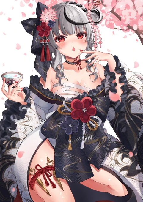 ほろ酔いクロヱちゃん
 #さかまた飼育日記 #沙花叉クロヱ 
