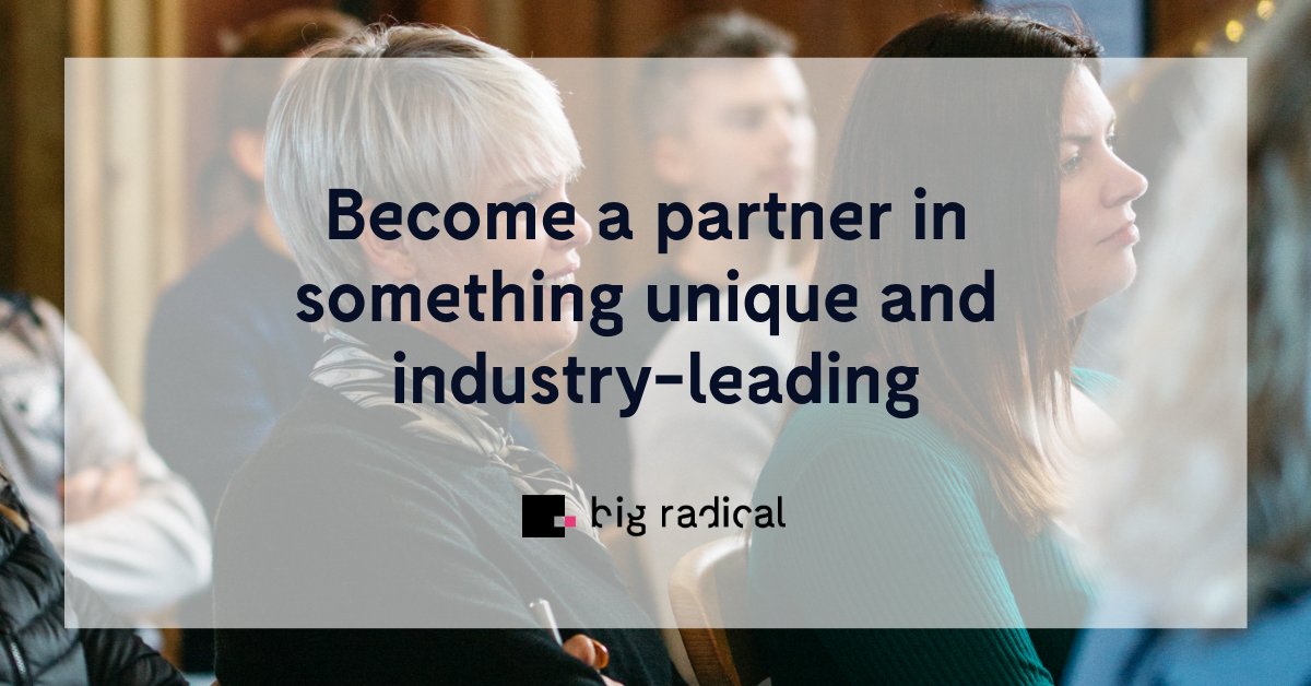 A powerful partnership for future-thinking contractors and freelancers looking for the next level, Big Radical is built on the principle of collective intelligence. 

We believe that, together, we will go further, faster 🚀

Join the journey --≥ etchuk.co/3HBEwTC