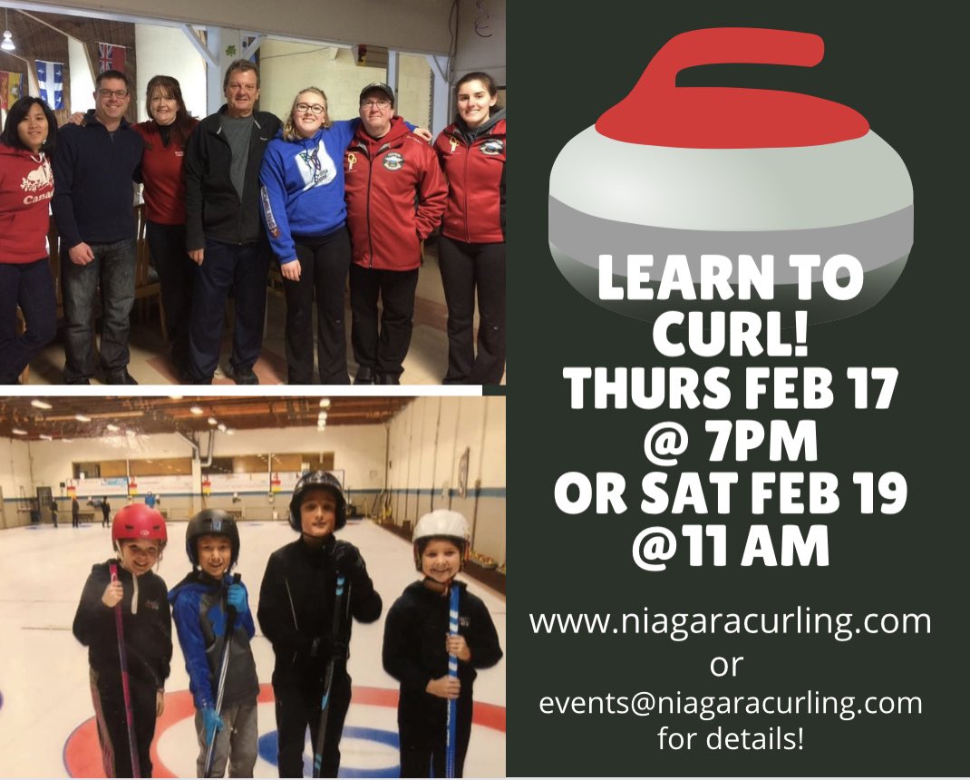 Hey <a href="/NiagaraFalls/">Niagara Falls Canada</a> …you’ve seen it on tv…now is your chance to #trycurling 
Great programs for adults and youth!
