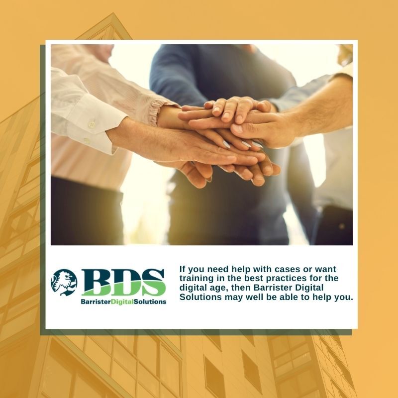 BarristerDig's tweet photo. If you need help with #cases or want training in the best practices for the #digitalage, then #BarristerDigitalSolutions may well be able to help you

Click the link to contact us!
https://t.co/Sm9IeNjVNr https://t.co/jlX7TwjqJU