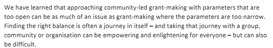 Also insights from the @corrafoundation on their recent community led grant-making through #theequityprogramme corra.scot/blogs/equity-p… (3/10)