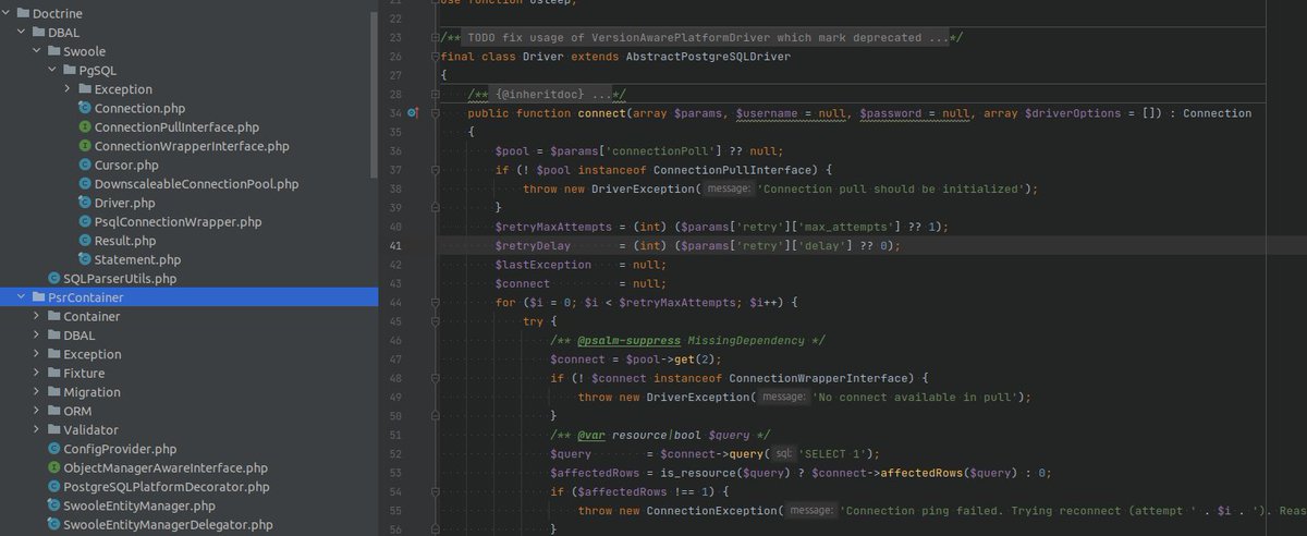 shandyDev's tweet photo. @ProjectAiir @openswoole We wrote own driver for DBAL. I hope soon release it to opensource composer package. https://t.co/PLSwhKFEH6