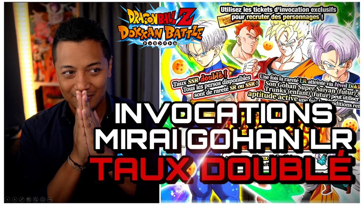 STEEPH97490's tweet photo. 🔥 NOUVELLE VIDEO INVOCATIONS !
Mirai Gohan / Trunks LR AGI est arrivé sur la GLO pour sur un portail taux doublé ! #dokkanbattle
On continue de surfer sur la luck ? 🍀

Lien ⬇️
https://t.co/2CdJxPlEOC

Bon visionnage et merci pour votre soutien !😉 https://t.co/6MhYLX4Fxt