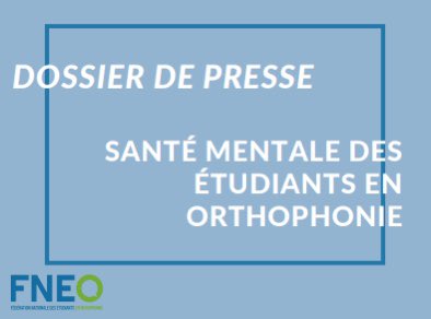 QThirot's tweet photo. #FormationSansPression | Les #étudiants en #orthophonie souffrent de mal-être au cours de leur formation : angoisses, harcèlement, fatigue musculaire et mentale... et bien plus encore!
➡️ #Étudier oui, mais à quel prix ?
Retrouvez le dossier de presse de @La_FNEO juste ici 👇 https://t.co/zuV7jfqFE9