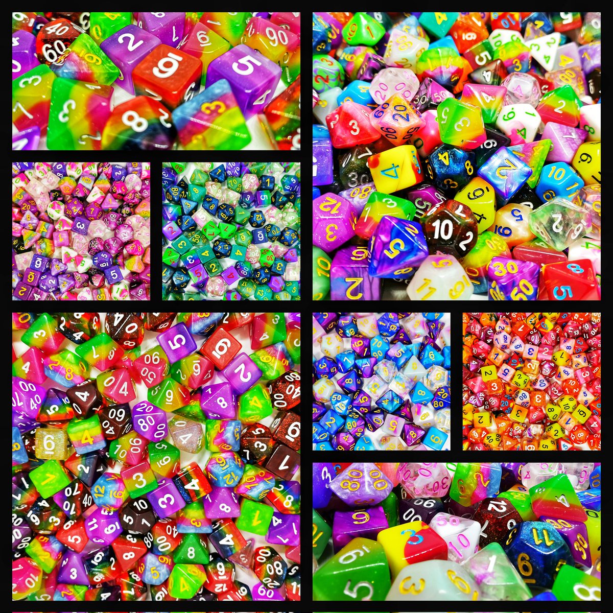 This is my pile of #MysteryDice - 2 foot across &amp; deep enough to cover my hand. 😲 Frankly my photography skills don’t do it justice...

🎲 bit.ly/3iN1Ljq 🎲

Be a #DiceDragon too &amp; impress fellow #nerds with your #dicetastic #hoard! 💜
 
#DnD #RPGs #TTRPGs #Dice
