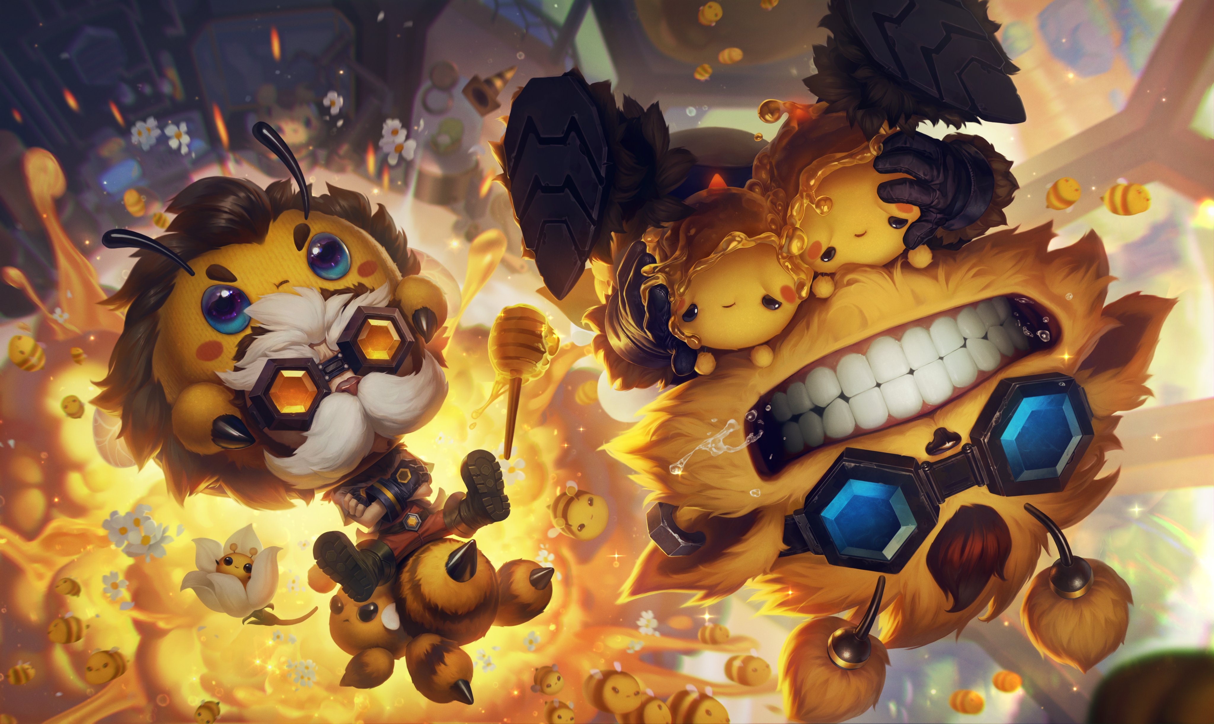 bzzziggs and heimerstinger splash art