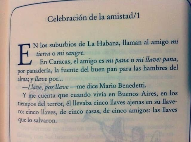 Llaves que salvan la vida
El libro de los abrazos, Eduardo Galeano